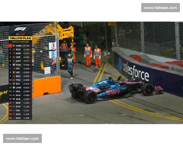 赛道惊变：看台拉塞尔怒指赛车 “是我的车”